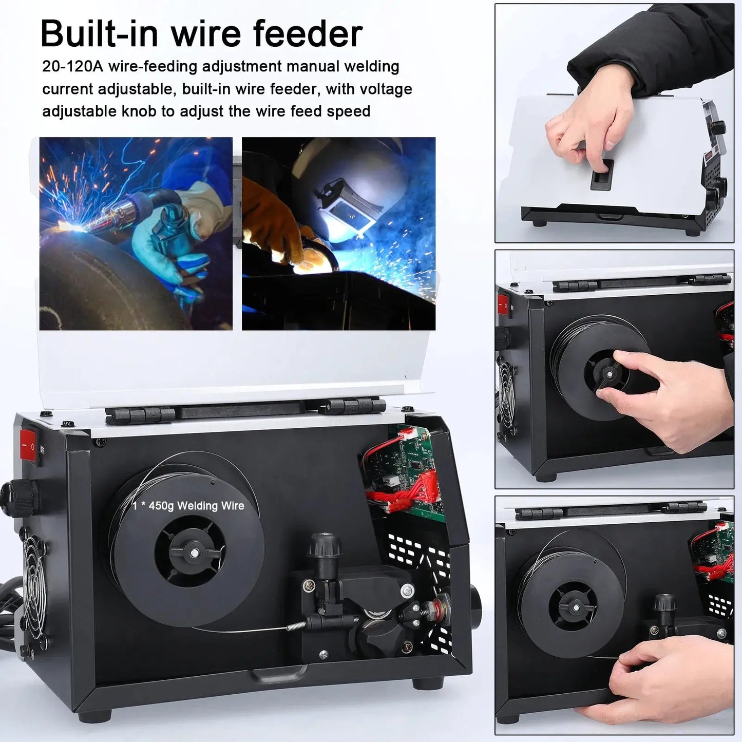 2in1 MIG MMA Welders Carbon Dioxide Gases-Shielded and Manual Welding Multipurpose IGBT Direct Current Inverter Welders Tools Torange