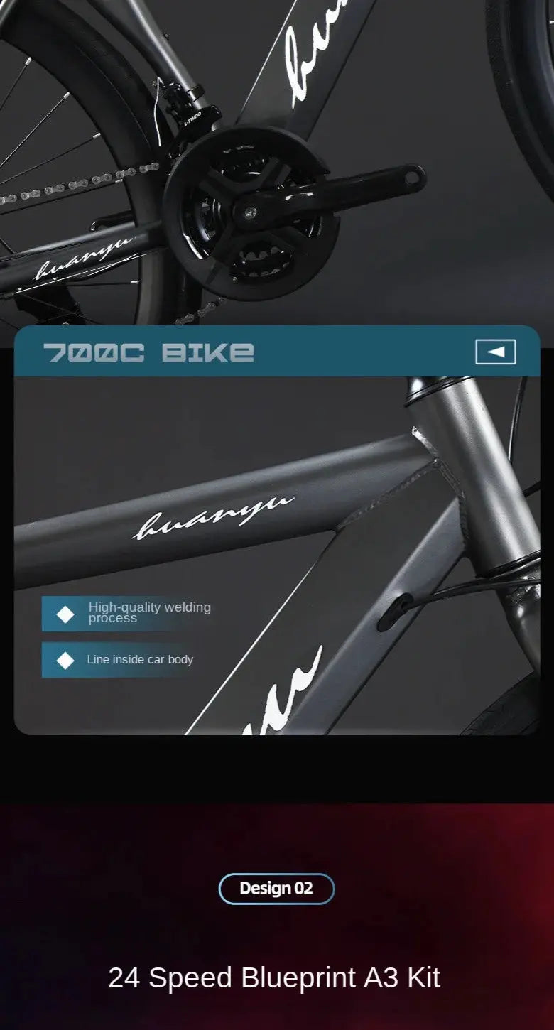 FJ Bend High Carbon Steel Variable Speed Wind Shock Absorber Road Bike Torange