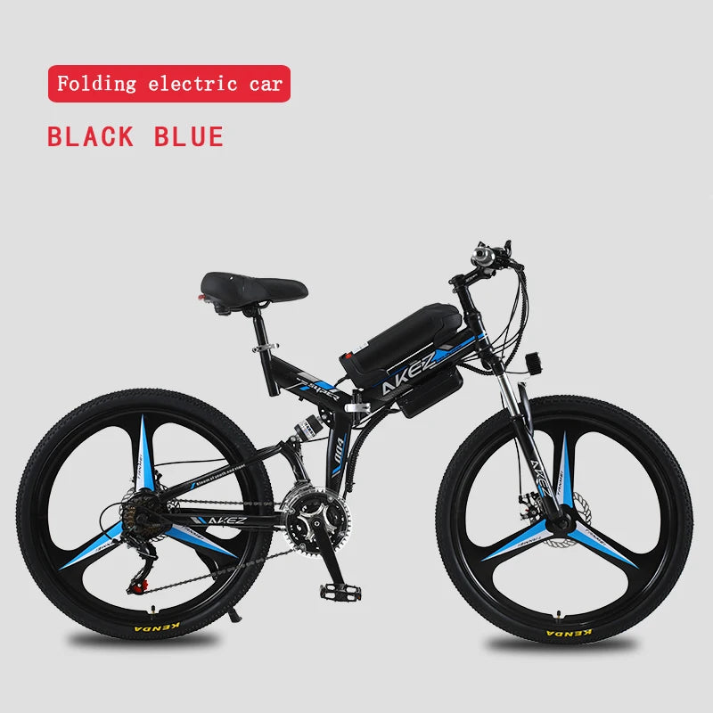 26-inch folding electric bike, folding commuter city bike, 36V350W lithium battery MTB, variable speed bike, portable bike