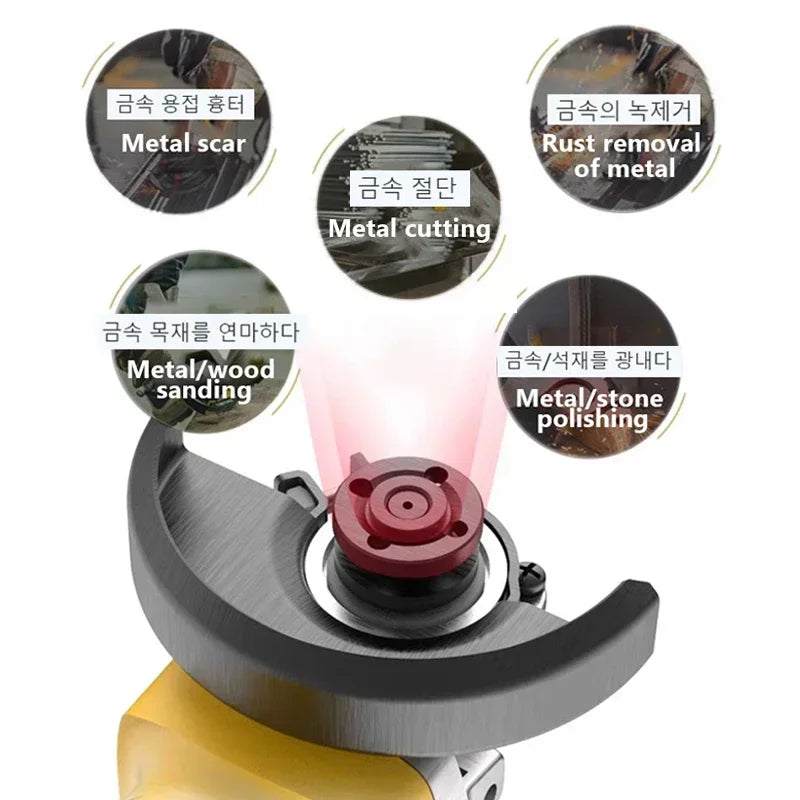 Dewalt DCG406 125/100mm Cordless Brushless Angle Grinder 9000RPM Cutting Machine Polishing Machine For 20V Lithium Batteries