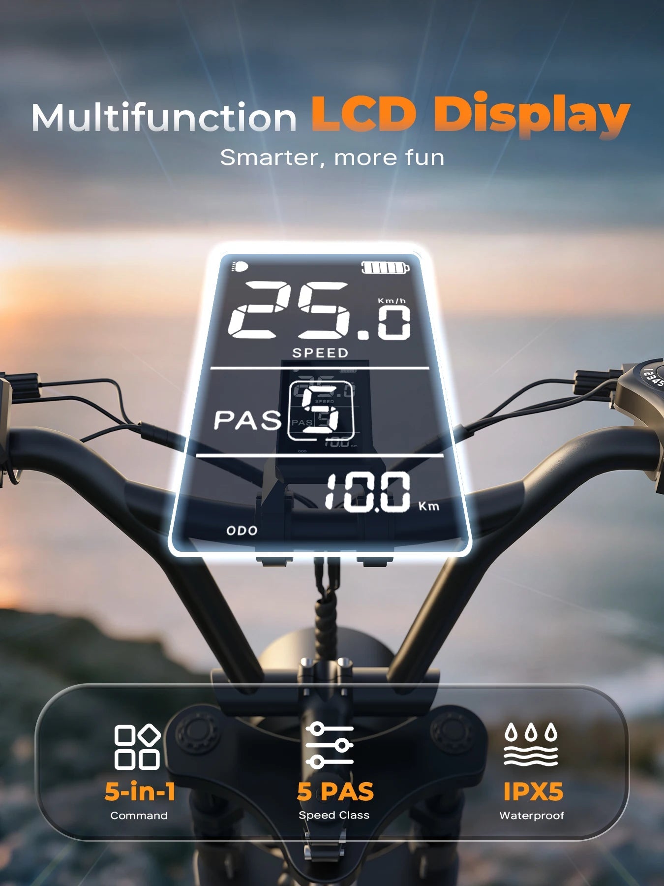 VARUN Plorer Adult E-bike 250W Motor 48V 13AH Battery Electric Bike 16 Inch Fat Tire E-Mountain Bike Off-Road Electric Bicycle Torange