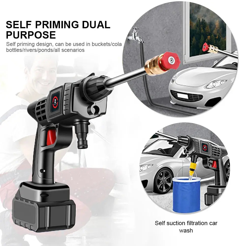 200W 50Bar Cordless High Pressure Car Washer Spray Water Gun 20000mAh Battery Foam Generator Car Washing Machine for Home Torange