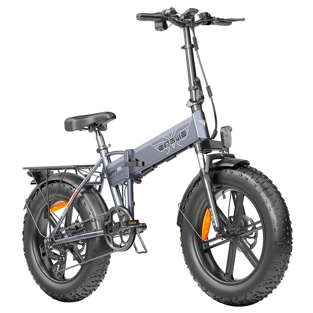 ENGWE EP-2 Pro Folding Electric Bike, 250W Motor 20*4.0 inch Fat Tire 48V 13Ah Battery 25km/h Max Speed 120km Range -Black