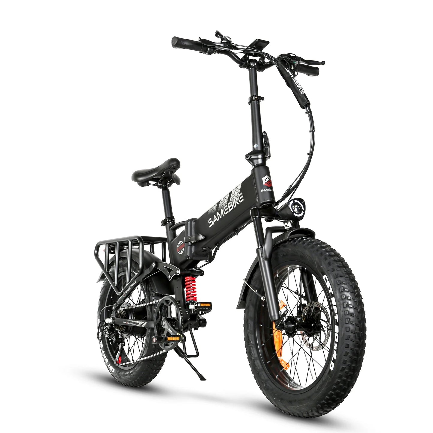 SAMEBIKE Electric Bike 1000W Powerful Motor 48V15AH Battery Adult Travel Electric Bicycle 20*4 In Fat Tire City Commuting E-bike Torange
