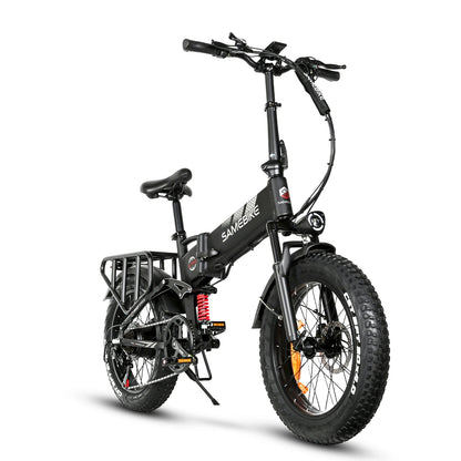 SAMEBIKE Electric Bike 1000W Powerful Motor 48V15AH Battery Adult Travel Electric Bicycle 20*4 In Fat Tire City Commuting E-bike Torange