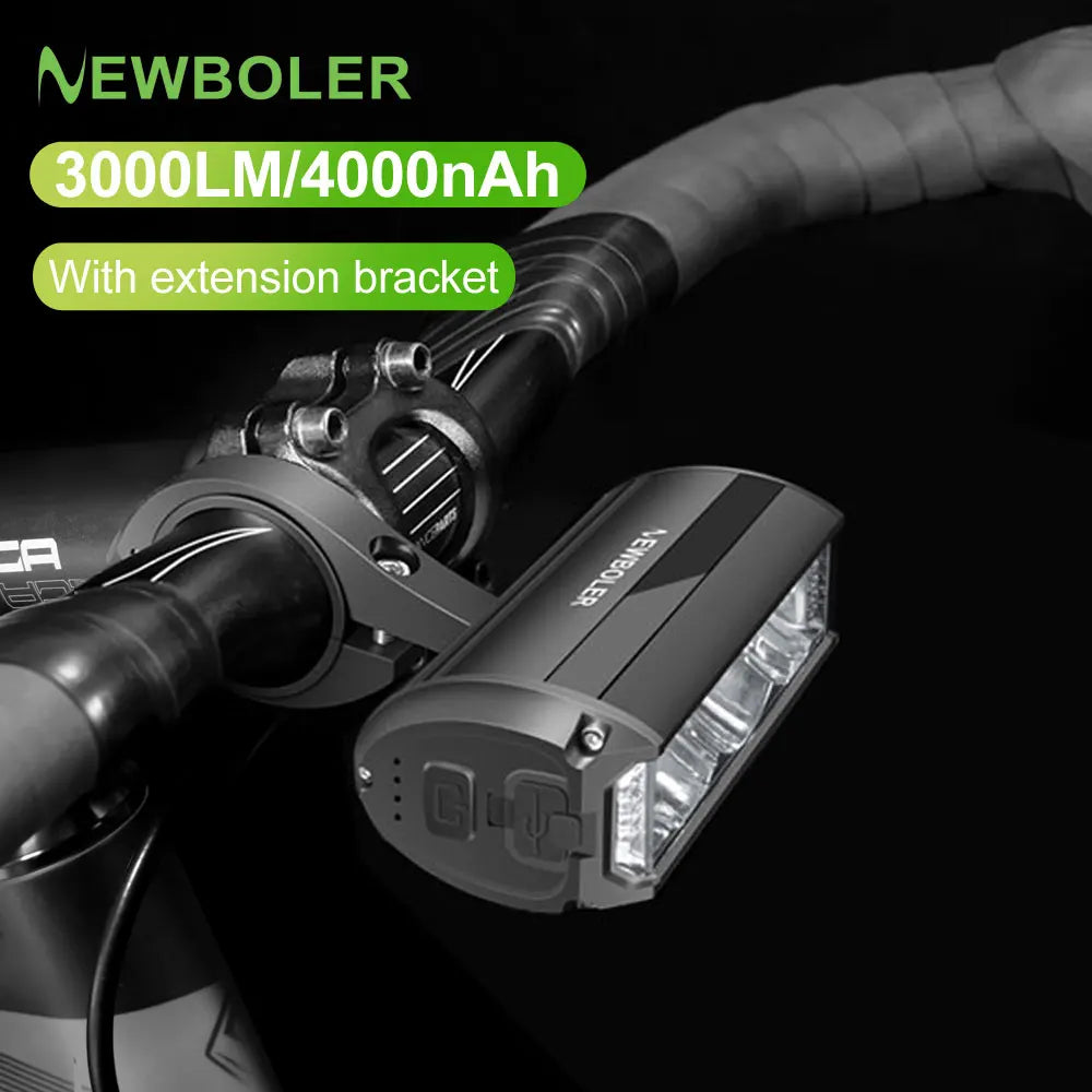 NEWBOLER Bicycle Light Front 10000mAh Bike Light  6000Lumen Waterproof Flashlight USB Charging MTB Road Cycling Lamp Accessories Torange