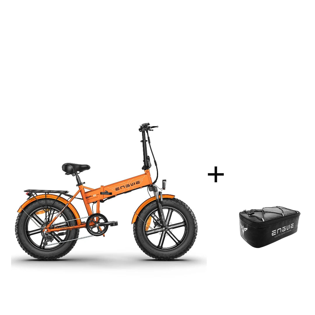 ENGWE EP-2 Pro 250W Folding Electric Bike - 20" Fat Tire Mountain Bike, 48V 13Ah, Orange