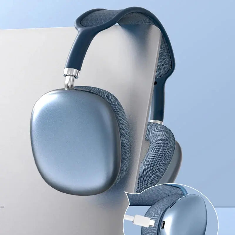 NEW P9 Pro Max Air Wireless Bluetooth Headphones Noise Cancelling Earphones Mic Pods Over Ear Sports Gaming Headset For Apple Torange