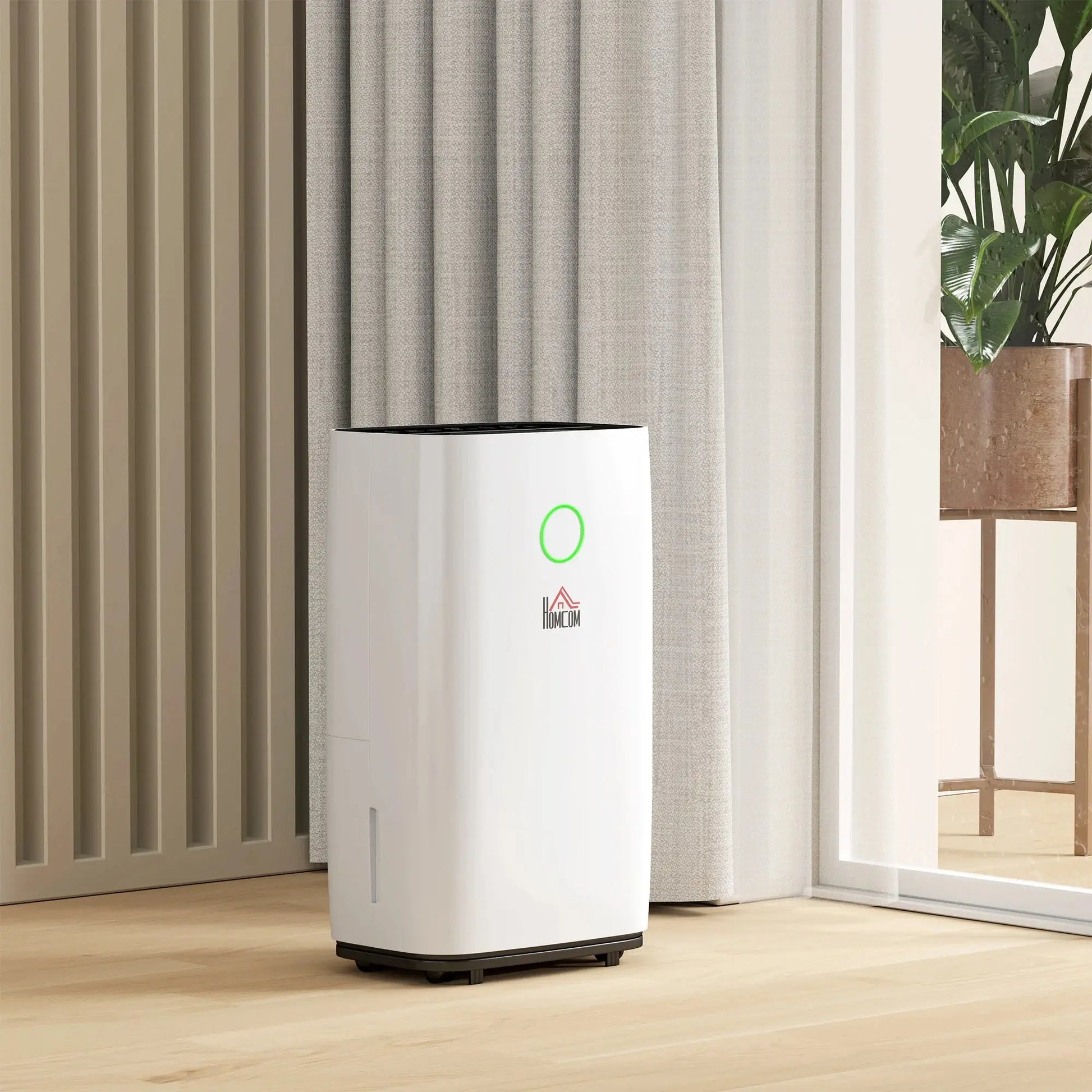 HOMCOM Electric Air Dehumidifier – 16L/Day (White) DS