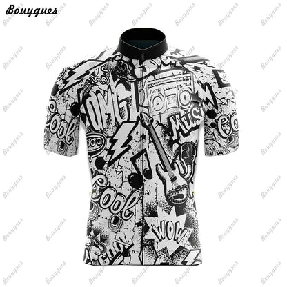 Comics Team Men Cycling Jersey MTB Maillot Bike Shirt Downhill Jersey High Quality Pro Team Tricota Mountain Bicycle Clothing Torange