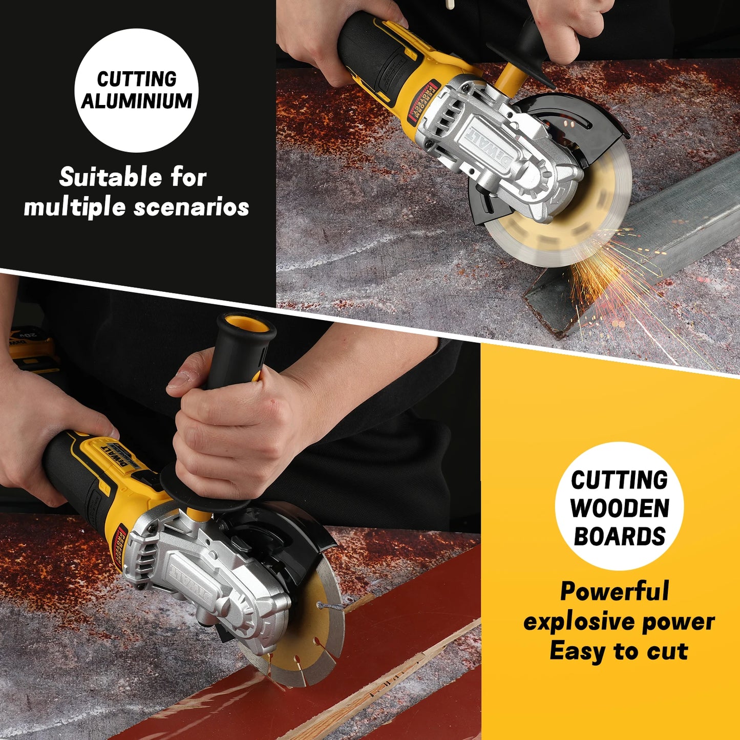 DEWALT DCG405FN 125MM lithium charging angle grinder multifunctional cutting machine wireless polishing machine