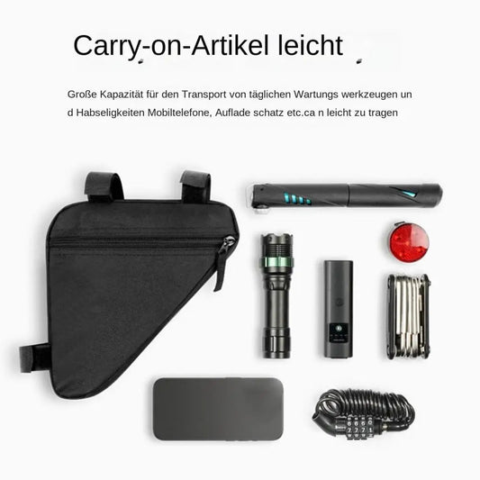 DOMEN Bicycle Triangle Bag Bike Frame Front Tube Waterproof Bag Bike Top Tube Bag Bicycle Storage Bag Bicycle Accessories Torange