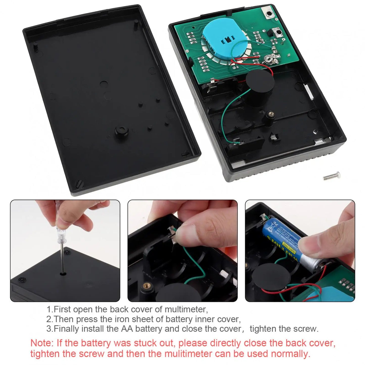JO411 Mechanical Multimeter Pointer Tester Student Electric Meter Tool Maintenance Multimeter DC AC Voltage Current Resistance