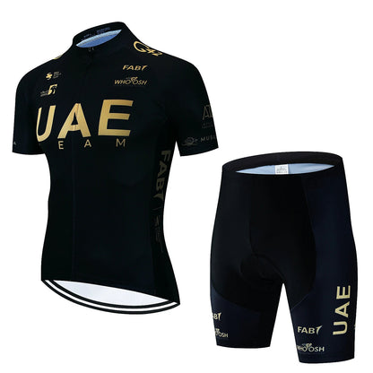 2025 UAE Cycling Jersey Set MTB Uniform Bike Clothing Summer Breathable Bicycle Shirt Ropa Ciclismo Bib Pants Maillot Ciclismo Torange