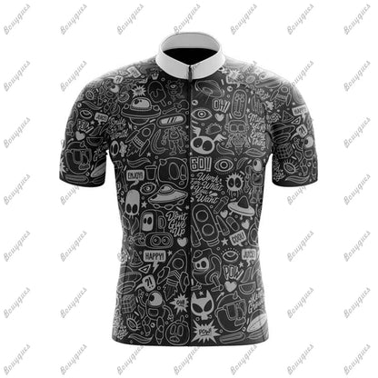 Comics Team Men Cycling Jersey MTB Maillot Bike Shirt Downhill Jersey High Quality Pro Team Tricota Mountain Bicycle Clothing Torange
