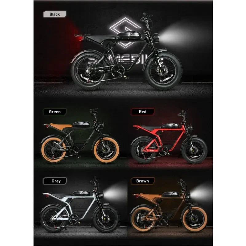 Electric Bicycle SAMEBIKE M20 1000W Powerful Motor 48V16Ah Battery Hydraulic Brakes E-Bike 20*4.0-inch Fat Tire Electric Bicycle Torange