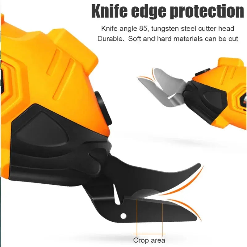Wireless Battery Cutter Cloth Leather Cutting Tools Fabric Rechargeable Electric Scissors Tungsten steel cutter head Torange