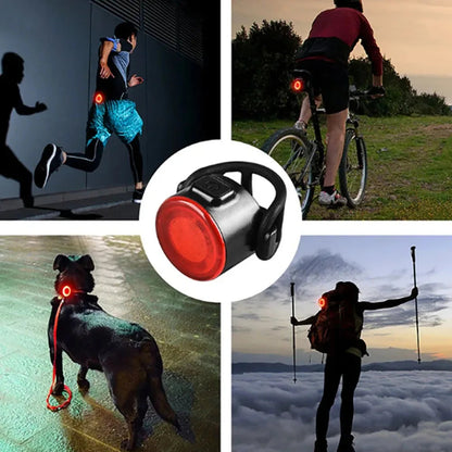 Bicycle Taillights Waterproof MTB Bike Lamp Battery Powered Warning Cycling Tail Light LED Headlight Rear Lamp Torange