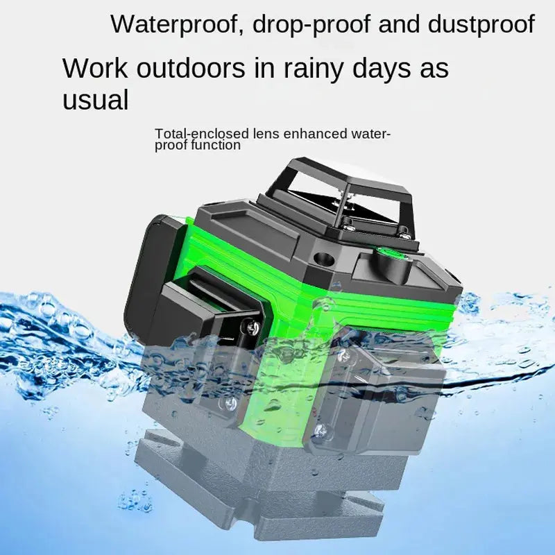 4D Professional Laser Levels 16 Line Battery 360 Horizontal Vertical Cross Light Laser Level Self-Leveling Measure Laser Beam Torange