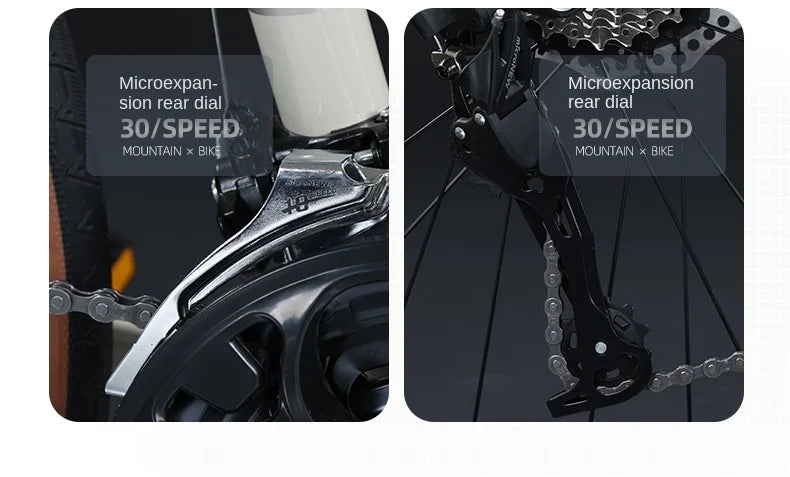 FJ Bend Handle High Carbon Steel Variable Speed Mountain Bikes