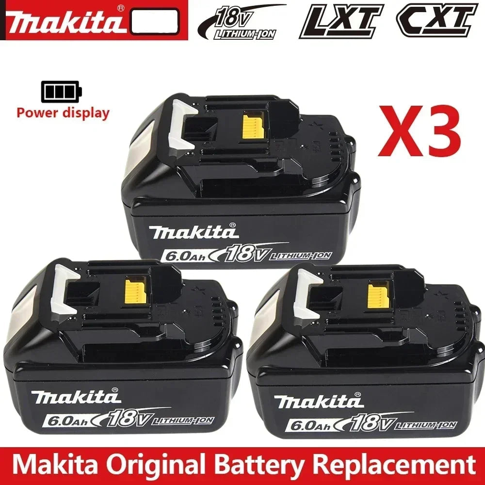 Original Makita 6Ah/5Ah/3Ah for Makita 18V Battery BL1830B BL1850B BL1850 BL1840 BL1860 BL1815 Replacement Lithium Battery