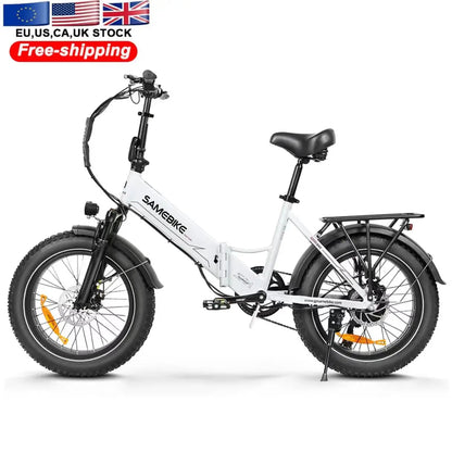 Electric Bike SAMEBIKE LOTDM200-ll Folding 750W Motor 48V13AH Battery E Bike Adult 20*4 In All terrain Fat Tire Electric Bicycle Torange