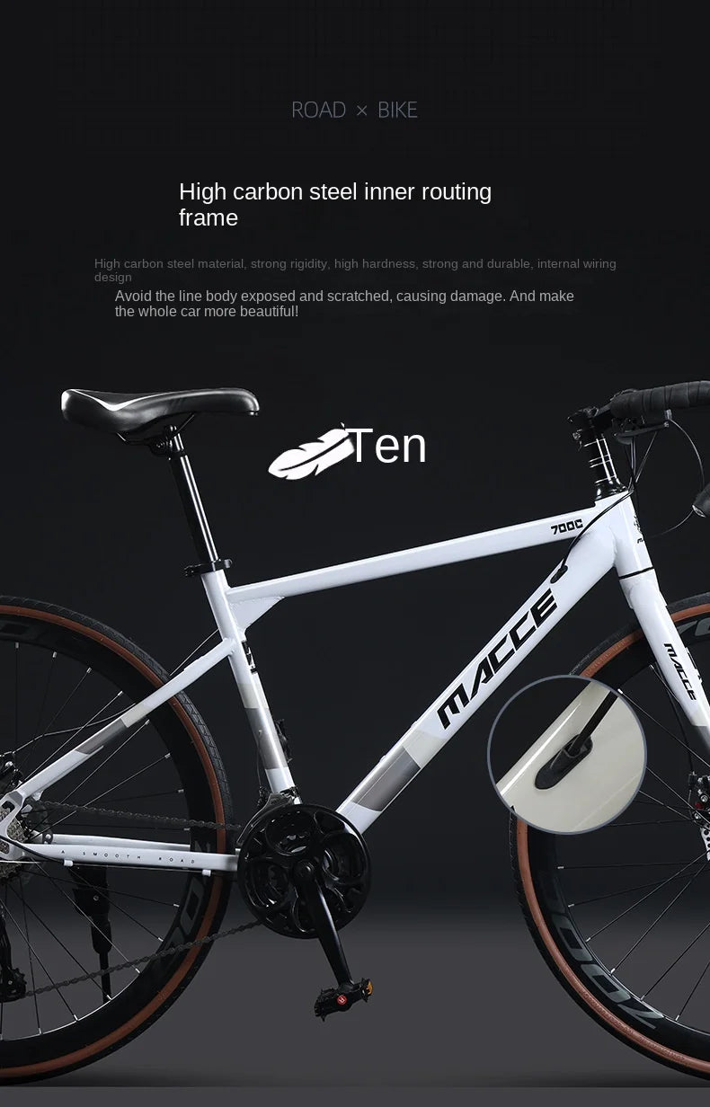 FJ Bend Handle High Carbon Steel Variable Speed Mountain Bikes