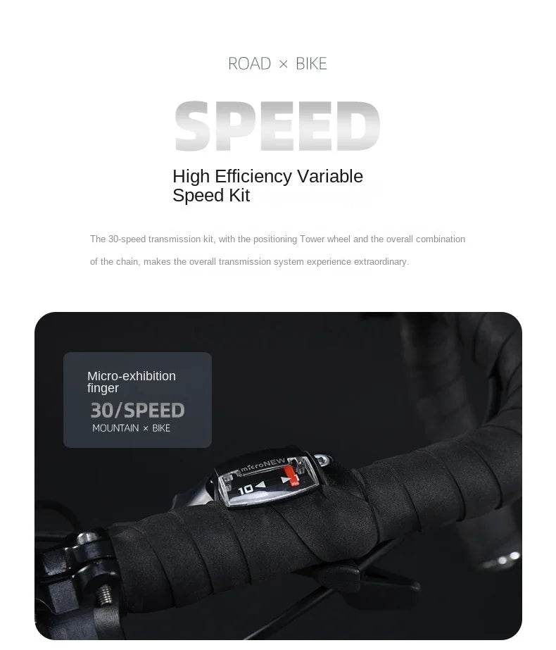 FJ Bend Handle High Carbon Steel Variable Speed Mountain Bikes