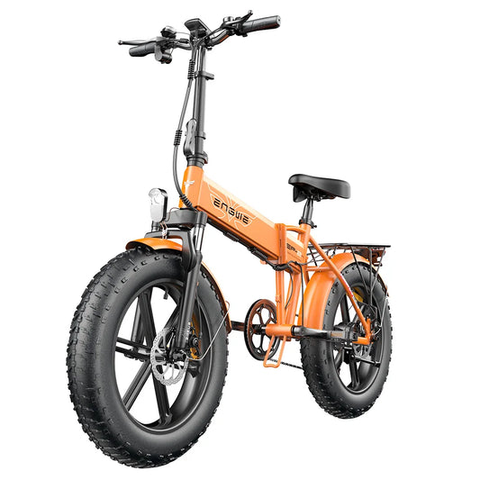 ENGWE EP-2 Pro 250W Folding Electric Bike - 20" Fat Tire Mountain Bike, 48V 13Ah, Orange