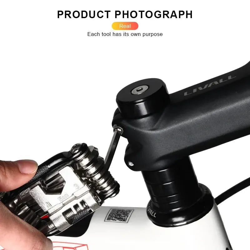 RIDERACE Bicycle Multi Tool Chain Splitter Cutter Multifunction For MTB Mountain Road Bike Wrench Screwdriver Repair Multitool Torange