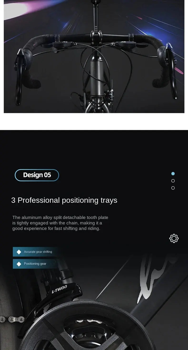 FJ Bend High Carbon Steel Variable Speed Wind Shock Absorber Road Bike Torange