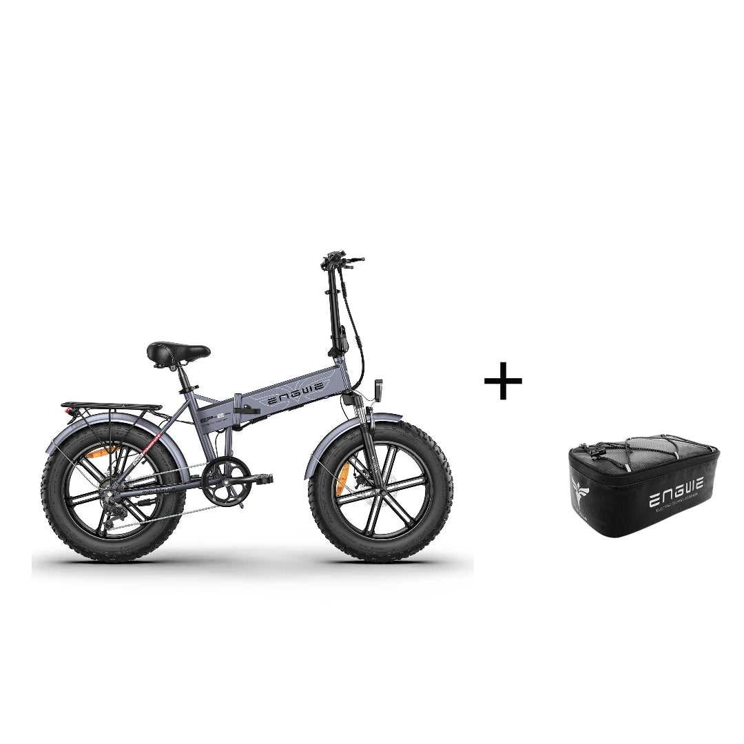 ENGWE EP-2 Pro 250W Folding Electric Bike - 20" Fat Tire Mountain Bike, 48V 13Ah, Orange