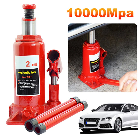 2/5/10 Ton Manual Hand Household Truck Hydraulic Bottle Jack Lift Portable Vertical Hydraulic Car Small Automotive Jack