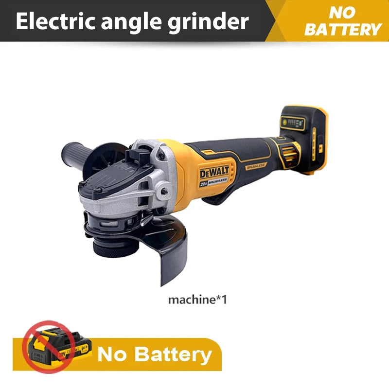 Dewalt DCG406 125/100mm Cordless Brushless Angle Grinder 9000RPM Cutting Machine Polishing Machine For 20V Lithium Batteries