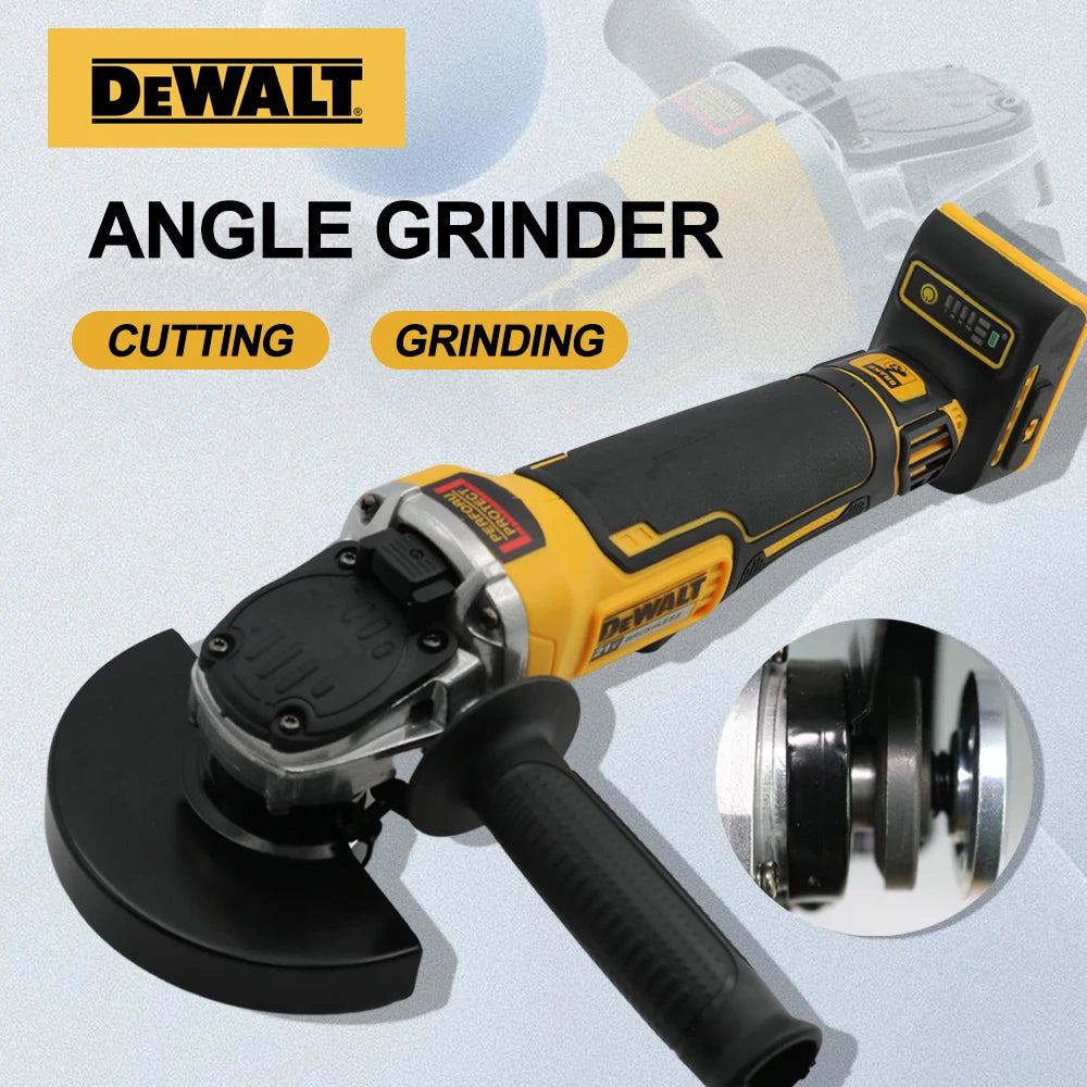DEWALT DCG406 Kit 100/125MM 20V Angle Grinder Brushless Maglev Metal Cutting Charging Angle Grinder No Battery