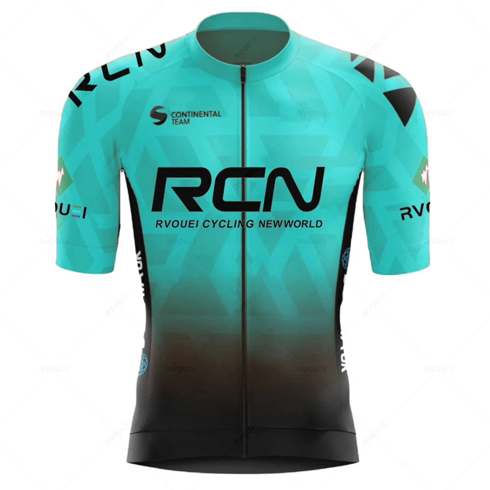 2026 Rvouei Team Cycling Jersey Set Summer Breathable Road Bicycle Suit Riding Uniform Bike MTB Clothing New Sports Cycling Kits Torange