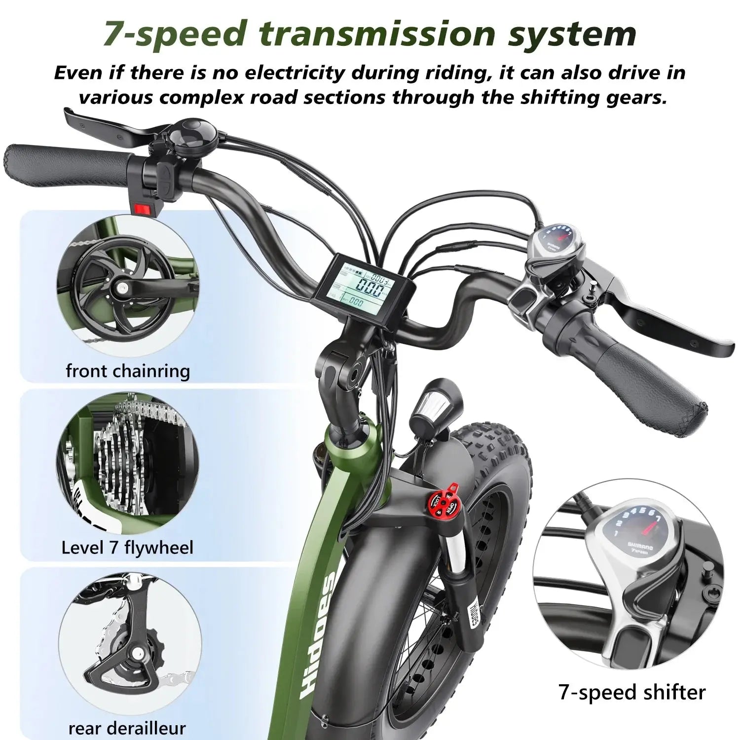 Electro Tricycle 750W Motor 48V20AH Lithium Battery Folding Electric Tricycle Electric Adult 20*4.0 Inch Fat Tire Mountain Ebike Torange