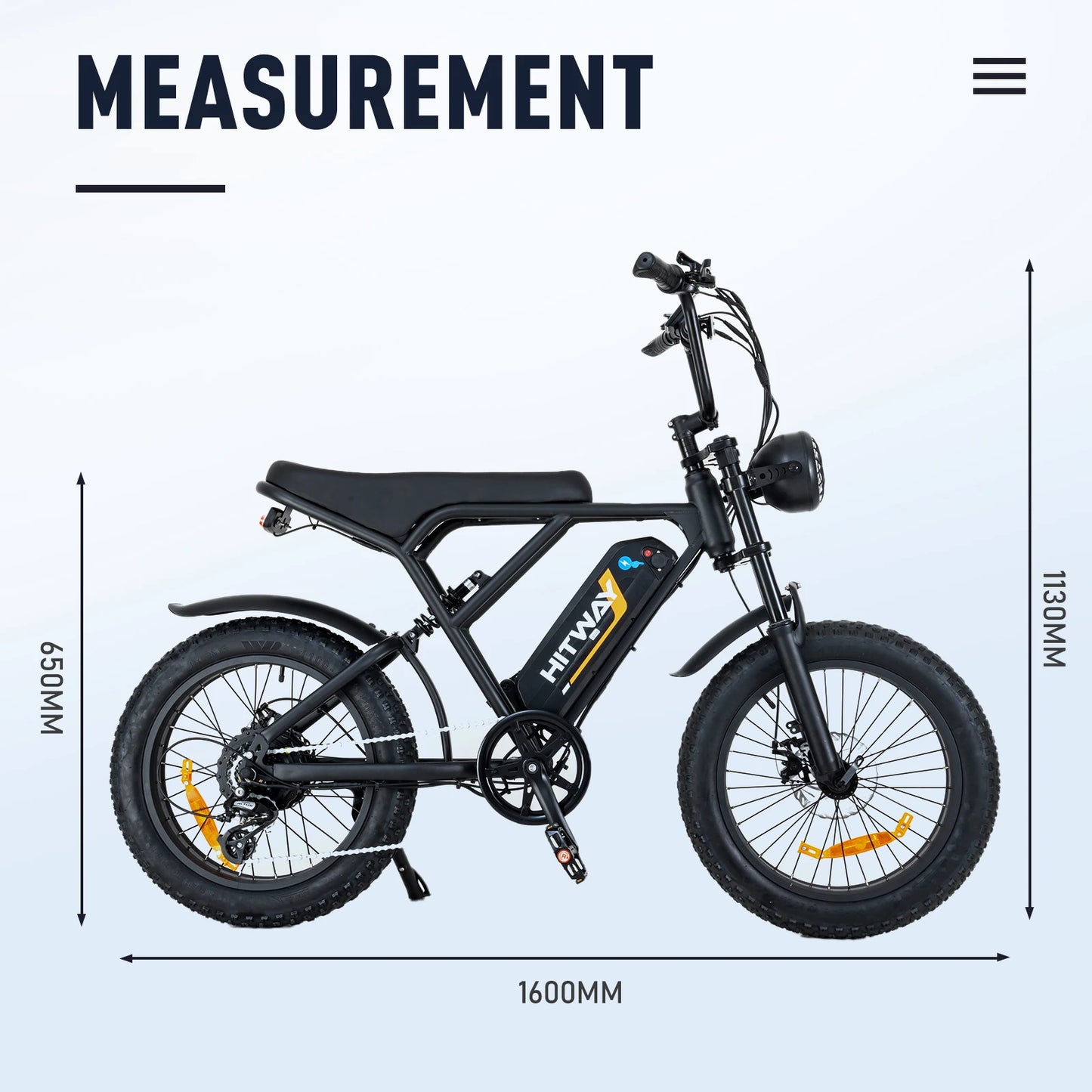 New Arrival HITWAY 20INCH Electric Off Road Bicycle Long Range 80KM EU Warehouse Stock Spoked Wheel Electric Bike