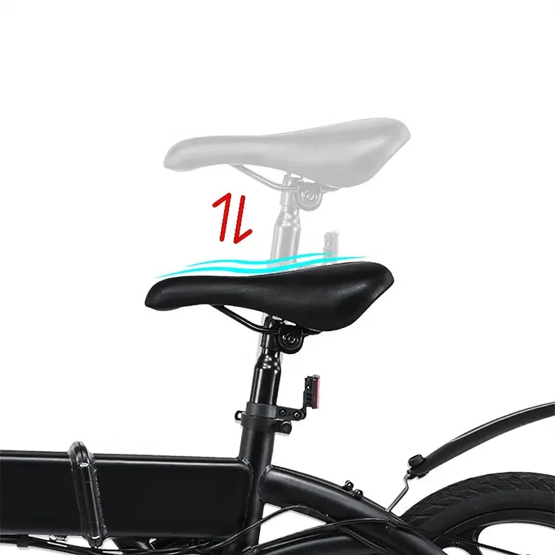 DYU A1F Pro Electric Bike 250W Folding Electric Bicycle 36V 7.5AH Lithium Battery Max Speed 25km/h 16 Inch Mini Assist Ebike
