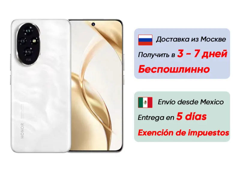 2024 New Original HONOR 200 Global Version Snapdragon 7 Gen 3 5G Smartphone 6.7'' AMOLED Display Support HONOR 100W SuperCharge