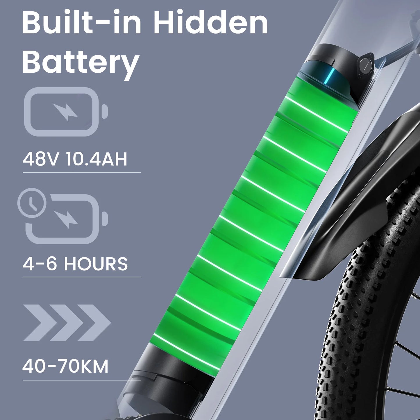 GUNAI 750W Electric Bicycle Motor 27.5Inch Off-road Tyre Electric Bike 48V 10AH Battery Mountain Adults Motorcycle EU Stock
