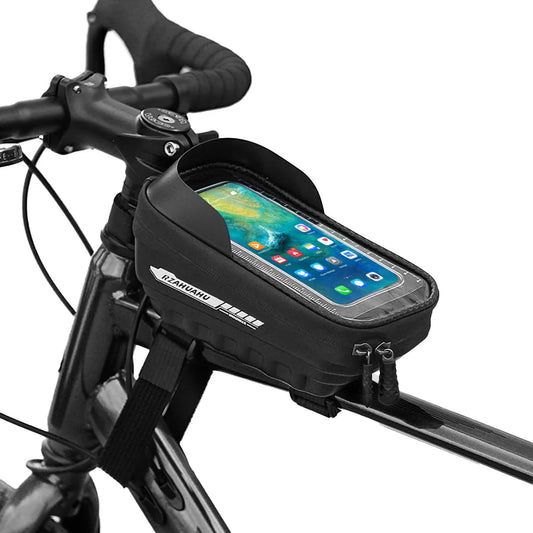 Bicycle Bag Cycling Top Front Tube Frame Bag Waterproof 9.18 Inches Phone Storage Touch Screen MTB Road Bags Cycling Accessories