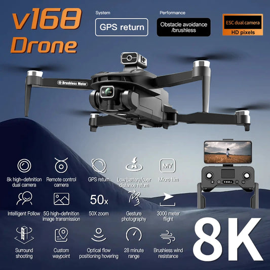Drone 8K 5G GPS Professional HD Aerial Photography Dual-Camera Omnidirectional Obstacle Avoidance Drone Original