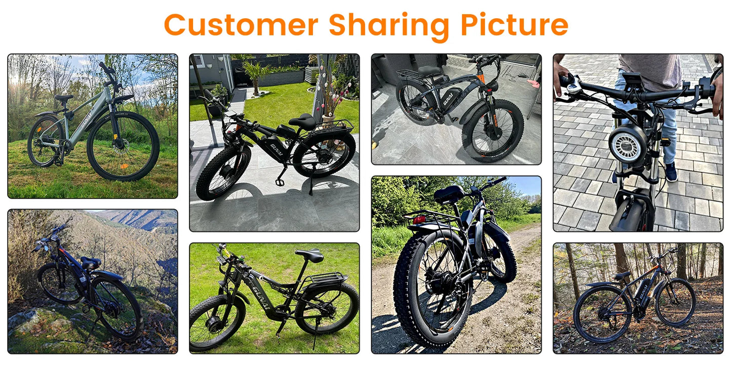 GUNAI 750W Electric Bicycle Motor 27.5Inch Off-road Tyre Electric Bike 48V 10AH Battery Mountain Adults Motorcycle EU Stock