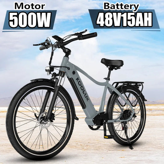 E-bike KOOLUX X3 500W Powerful Motor 48V15AH Lithium Battery Electric Bicycle Adult 26 inch Tire Hydraulic Brake Electric Bike Torange