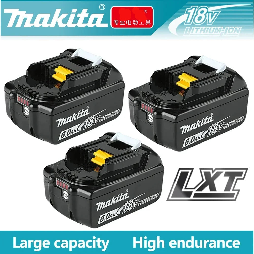 Original Makita 6Ah/5Ah/3Ah for Makita 18V Battery BL1830B BL1850B BL1850 BL1840 BL1860 BL1815 Replacement Lithium Battery