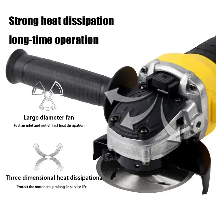 Dewalt DCG406 125/100mm Cordless Brushless Angle Grinder 9000RPM Cutting Machine Polishing Machine For 20V Lithium Batteries