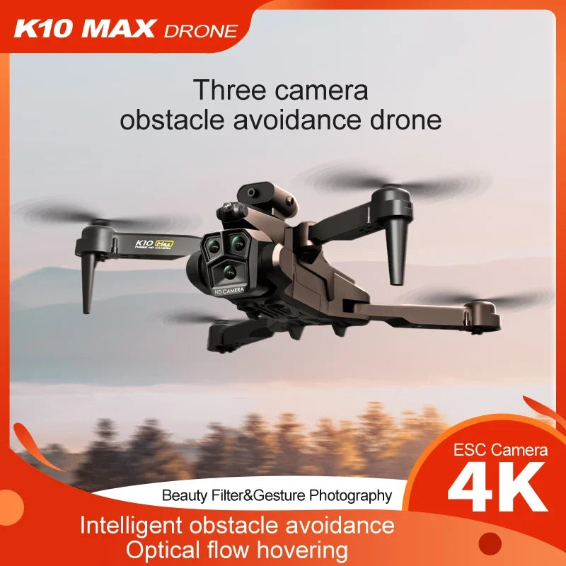 MIJIA K10Max Drone 8K Professinal Three Camera Wide Angle Optical Flow Localization Obstacle Avoidance RC Quadcopter