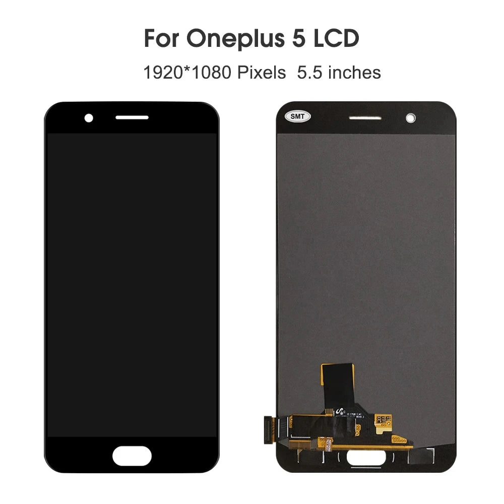 5.5" AAA+++ For Oneplus 5 A5000 LCD Display Screen Digitizer With Frame Screen Replacement For AMOLED One Plus5  Screen LCD