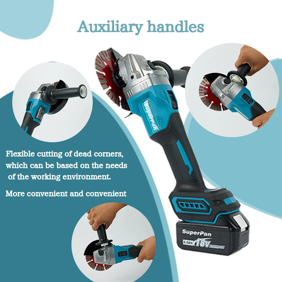 Superpan lithium electric brushless Angle grinder pin wireless grinding machine Multi-functional cutting machine polishing machine
